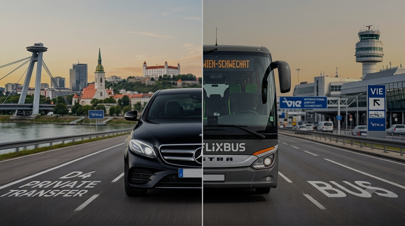 Súkromný transfer Bratislava – Schwechat